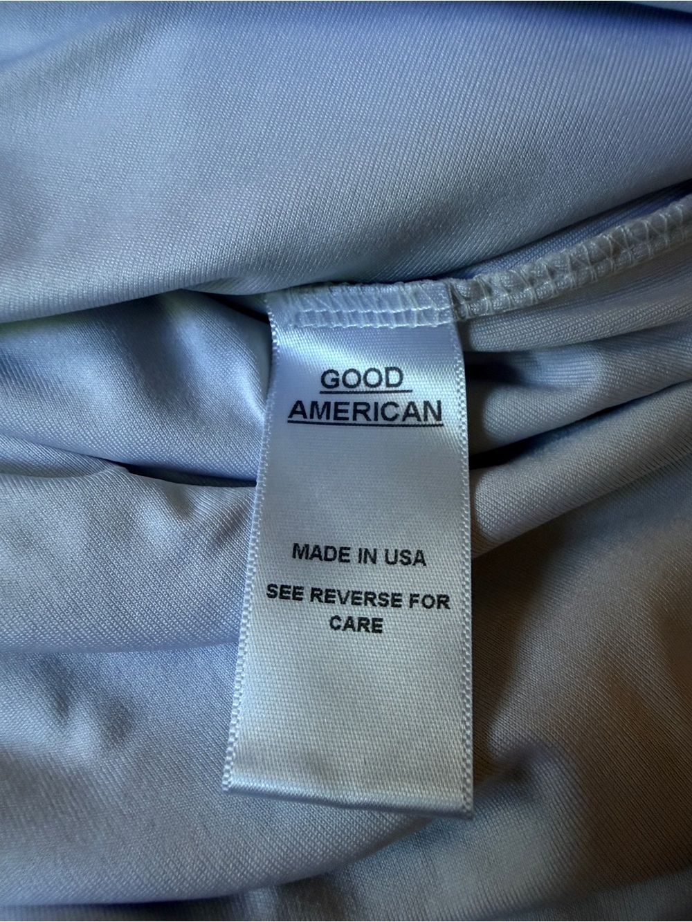 Good American Scuba Crewneck Bodysuit White Long Sleeve Snap Closure - Picture 5 of 7